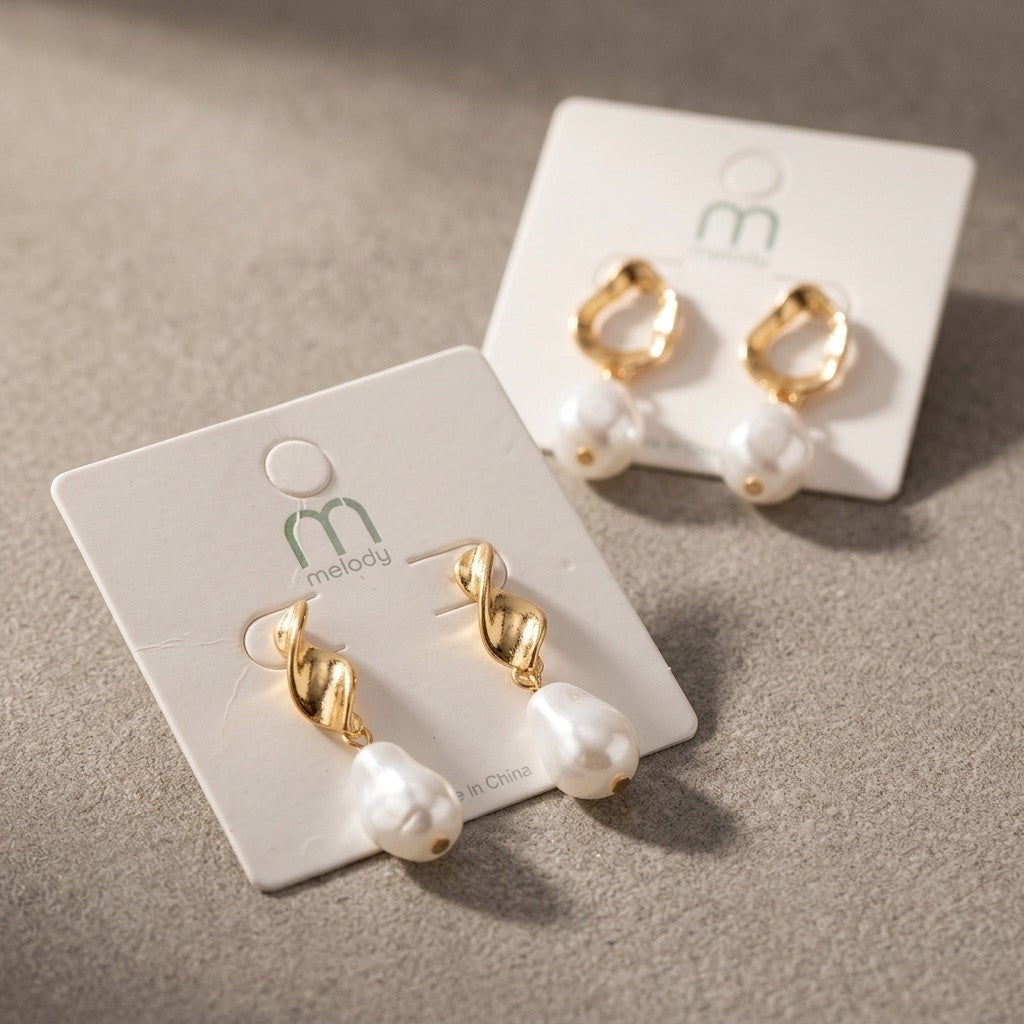 Melody Pearl Drop Statement Earrings