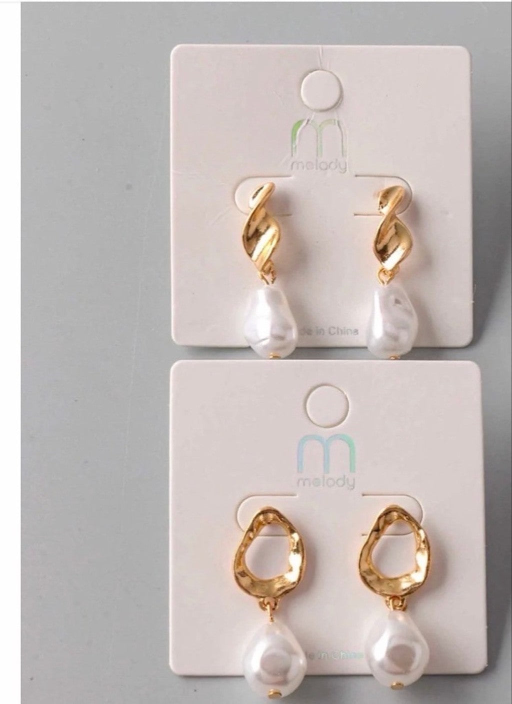 Melody Pearl Drop Statement Earrings