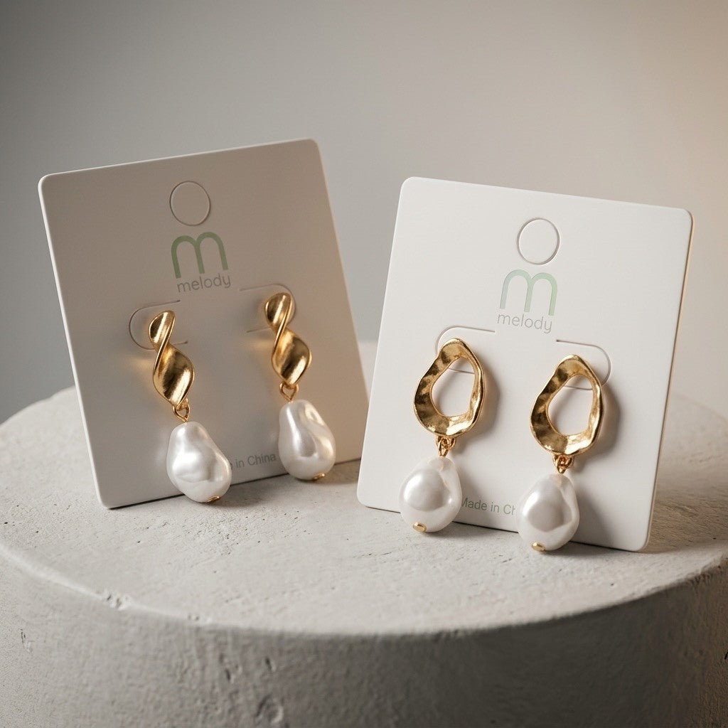 Melody Pearl Drop Statement Earrings