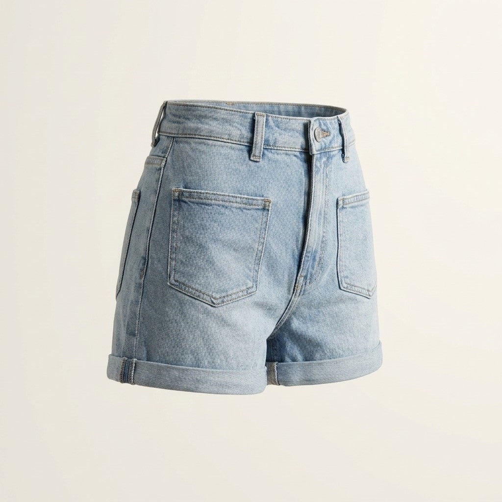 Coastal Muse Denim Pocket Shorts