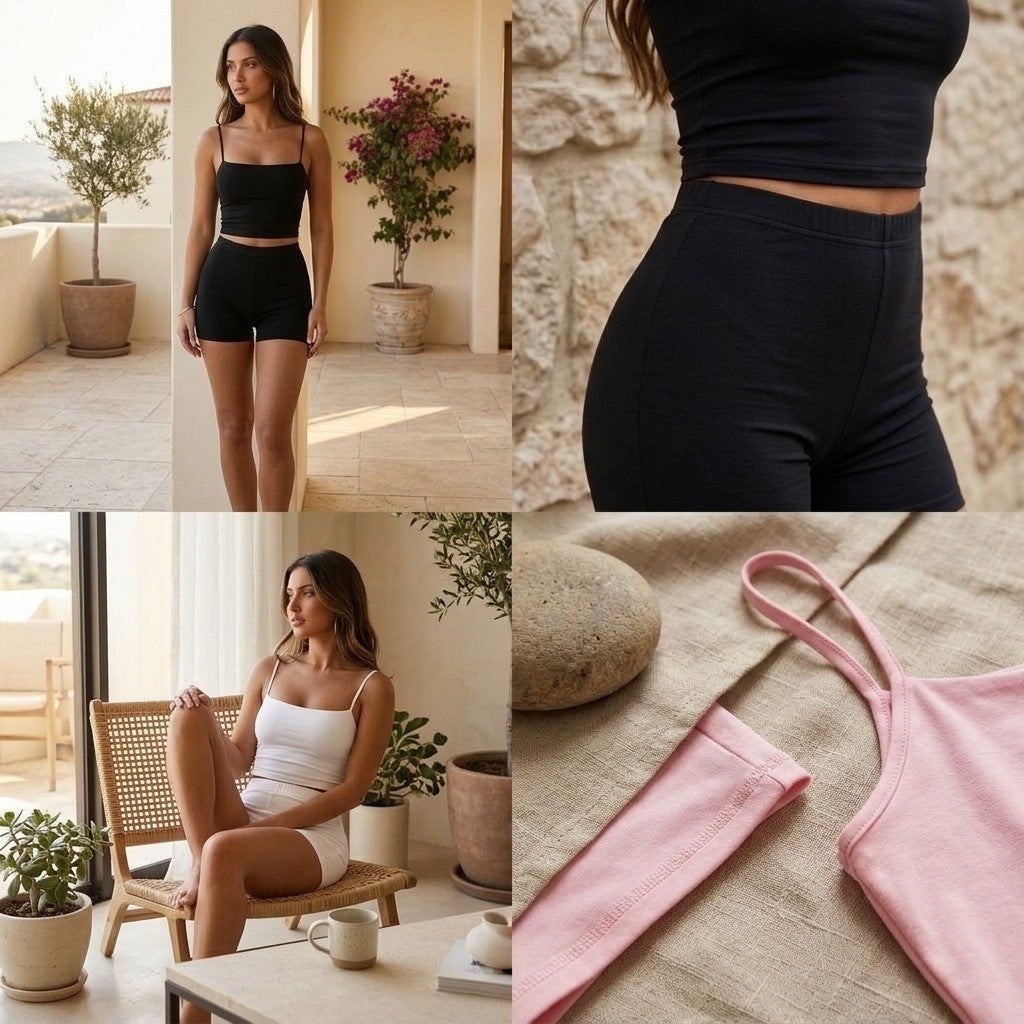 Ava Sculpt Lounge Romper Set